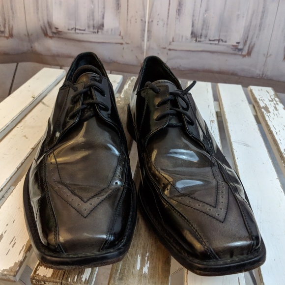 Stacy Adams Dress shoes loafers oxfords black 9 9M - Picture 5 of 7